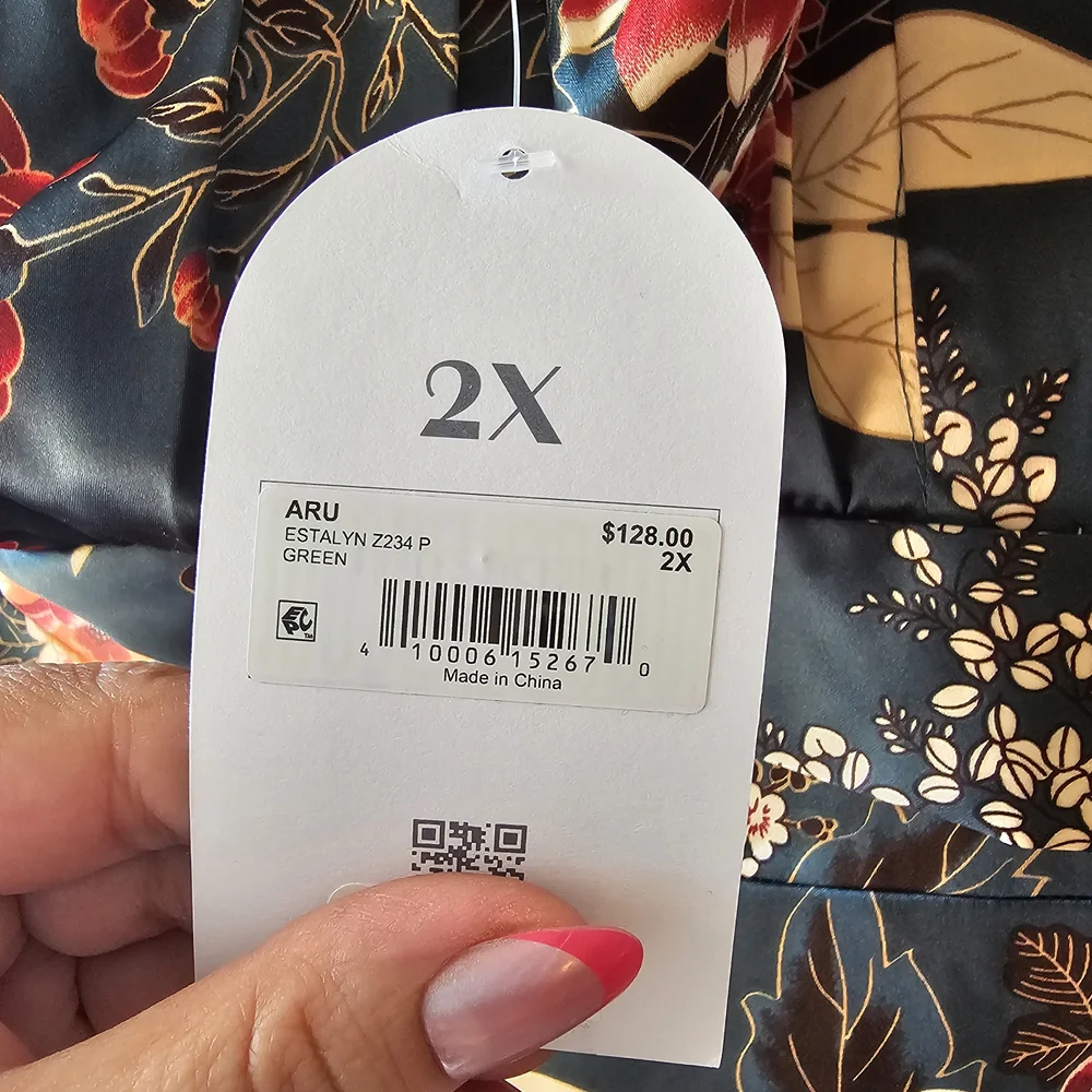 ARULA Dark Green Floral Maxi Dress - Picture 7 of 7